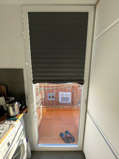 Puerta de terraza antes del desplazamiento